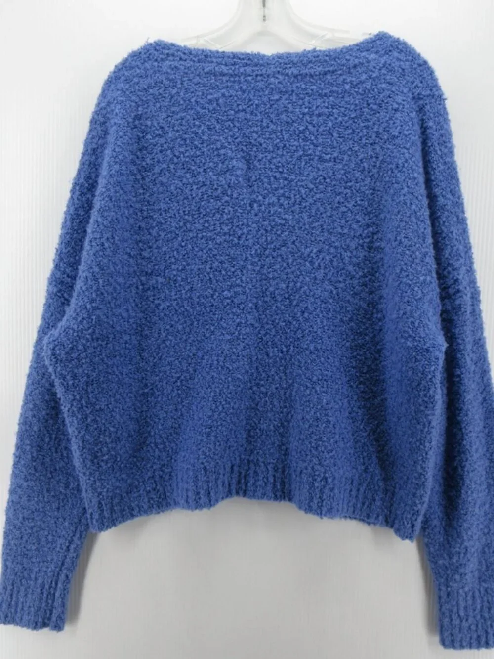 Free People Sweater Small Boucle Fuzzy Oversized Boxy Pullover Knit